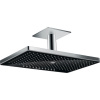 Hansgrohe 24006600 RAINMARKER Select horná sprcha 460 3jet s prívodom od stropu , čierna / chróm