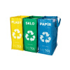 Tašky na triedený odpad SIXTOL Sort Easy 3 Slim 3x22l