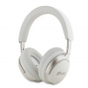 Bezdrôtové slúchadlá Guess PU Leather Script Logo ANC/ENC White