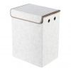 Autronic Koš látkový - skládací s víkem, vysoký, krémový