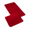 Bellatex koupelnové předložky MICRO sada bez výkroje 60x100, 60x50 cm červená