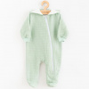 Dojčenský mušelínový overal s kapucňou New Baby Comfort clothes šalviová Zelená 80 (9-12m)