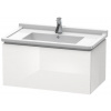 Duravit L-Cube - Umývadlová skrinka 41x82x47 cm, 1 zásuvka, lesklá biela LC616502222