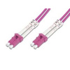Digitus DK-2533-01-4 optické vlákno LWL prepojovací, 1x zástrčka LC - 1x zástrčka LC, 50/125 µ Multimode OM4, 1m