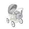 Jasmine Detský kočík pre bábiky Kids Elegance strieborný