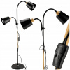 Podlahová lampa Berge Londýn E27 30 W béžová, čierna