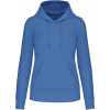 KARIBAN VINTAGE K4028 / Dámska ekologická mikina s kapucňou - light royal blue S