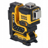 Akumulátorový krížový laser DeWalt, 3-lúčový, zelený, dosah 80 m DCLE34035D1