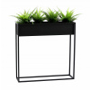 Stojan na kvety - Kvetinový Metal Cubo 80x80cm Black Loft Hit (Stojan na kvety - Kvetinový Metal Cubo 80x80cm Black Loft Hit)