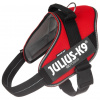 Postroj Julius K9 IDC Powair Red - ľahký a priedušný postroj pre psa, červený - XL