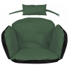 AIO Záhradný vankúš STORK'S NEST 112x113CM s opierkou hlavy zelený