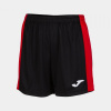MAXI SHORT dámske futbalové šortky čierna červená L