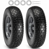 VEVOR Bezdušová pneumatika 10 palcov 2 ks 180 libier Full PU Run Flat Pneumatika