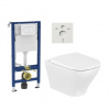 Závesný WC set predstenová montáž Roca Optica SIKOGSROOPTW