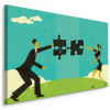 Obrázok do obývačky Puzzle People Sky RETRO 90x60 (Obrázok do obývačky Puzzle People Sky RETRO 90x60)