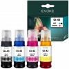 4x atrament do tlačiarne Canon Pixma GI43 | Sada 4x 60 ml | Pixma G540 G640
