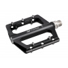 Pedále FORCE STEEP hliníkové s priemyselnými ložiskami čiernej