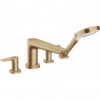 Hansgrohe Talis E Štvorotvorová vaňová okrajová batéria, brúsený bronz, 71748140