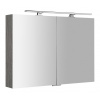 Sapho MIRRÓ galérka s LED osvetlením, 100x70x16cm, dub strieborný MC100-0011