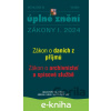 E-kniha Aktualizace I/2 / 2024 - o daních z příjmů, o archivnictví a spisové službě - Poradca s.r.o.