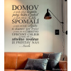Nálepka na stenu - My sme domov Farba: čierna 070