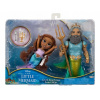 Disney Princess - Málá morská víla Ariel a king Triton - 15 cm