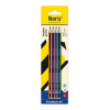 Grafitová ceruzka, sada, HB, šesťhranná, STAEDTLER Noris 120 colour edition, 4 ks