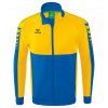 ERIMA tréningová bunda SIX WINGS kráľovská modrá žltá Veľkosť: M, Farba - hlavná: Kráľovská modrá, Farba - doplnková: Žltá
