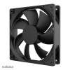 Ventilátor AKASA Smart Black, 12cm ventilátor, HD ložisko AK-FN120