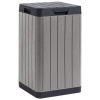 Toomax Rio Garden Záhradný kôš 80 l, plastový, svetlosivý/grafitový Z0480RAA05000
