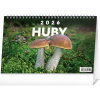 NOTIQUE Stolový kalendár Huby 2026, 23,1 x 14,5 cm