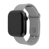 Sada silikónových remienkov FIXED Silicone Sporty Strap pre Apple Watch 42-44-45-46mm, svetlo šedá