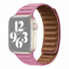 AppleKing remienok kožený ťah pre Apple Watch Ultra 49mm / 46mm / 45mm / 44mm / 42mm - ružový - možnosť vrátiť tovar ZADARMO do 30tich dní