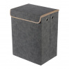 Autronic Koš látkový - skládací s víkem, vysoký, šedý