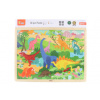 Viga puzzle na podložke 48 častí Poznajme dinosaurov