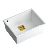 Quadron granitový drez DAVID 50 White