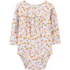 CARTER'S Body dlhý rukáv Floral dievča NB/ veľ. 56 1J286910_NB