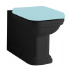 Kerasan WALDORF WC kombi misa 40x68cm, spodný/zadný odpad, čierna mat 411731