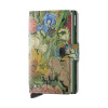 Secrid luxusní kožené pouzdro na karty Miniwallet Art Flowers Bouquet