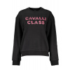 CAVALLI CLASS Perfektná Dámska Mikina Čierna