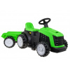 Traktor s prívesom zelený