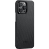 Pitaka MagEZ 4 600D Case Twill iPhone 15 Pro čierne/sivé