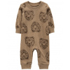 CARTERS CARTER'S Overal bez nožičiek Brown Bear chlapec NB/ veľ. 56