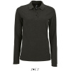 SOL's Collection Polokošile Perfect LSL Women, piqué, dlouhý rukáv, dámská COT252083r6401-charcoal me S Melír charcoal