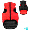 AiryVest bunda pre psov červená/čierna M 45