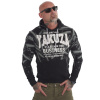 Yakuza mikina pánska s kapucňou RELOADED HOB 21006 black Veľkosť: 4XL, Farba: čierna