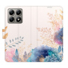 Flip pouzdro iSaprio - Xiaomi 14T Pro - Ornamental Flowers 03 s kapsičkami na karty (Flipové knížkové pouzdro, obal, kryt iSaprio s přihrádkami na karty a motivem)
