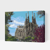 Vymalujsisam.sk Maľovanie podľa čísiel - Sagrada Familia Veľkosť: 40x50cm, Rám: Na plastovej doske