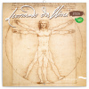 NOTIQUE Poznámkový kalendár Leonardo da Vinci 2026, 30 x 30 cm