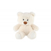 Teddies Sediaci plyšový medveď 35 cm biely